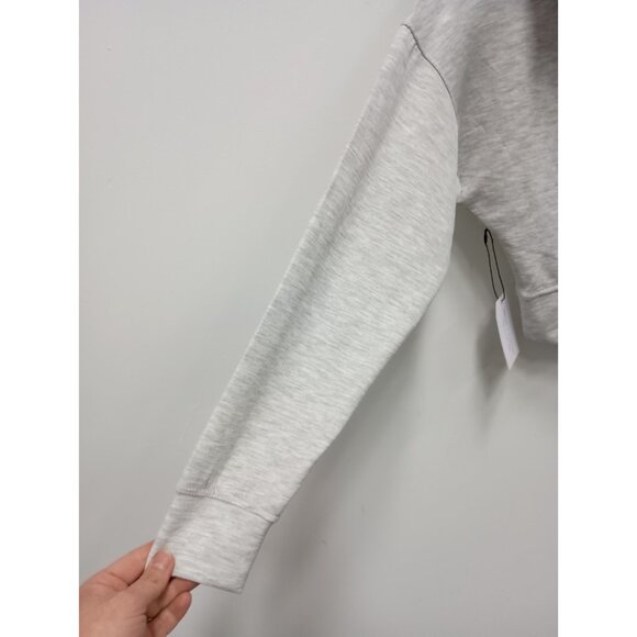 Better / Together Crop Hoodie Womens Size Small Gray Pullover Streetwear Y2K NEW - Picture 12 of 12